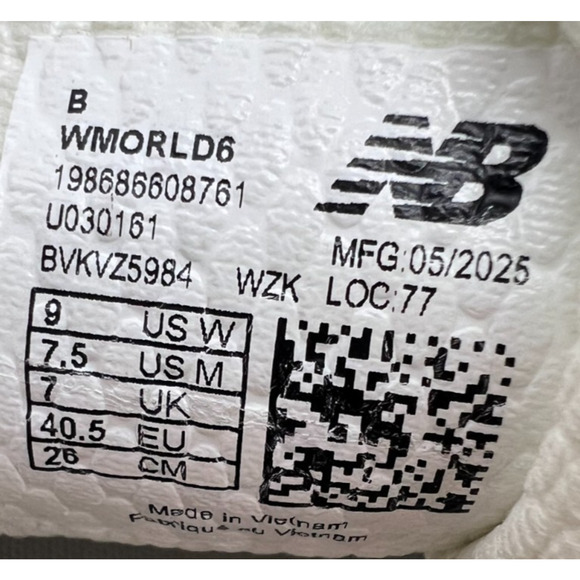 New Balance Fresh Foam X More v6 WMORLD6 Size M7.5/ W9 New - Picture 3 of 16